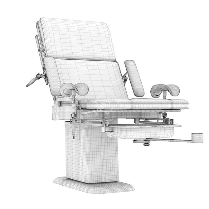 Modern Gynecological Examination Chair 3D model image 3