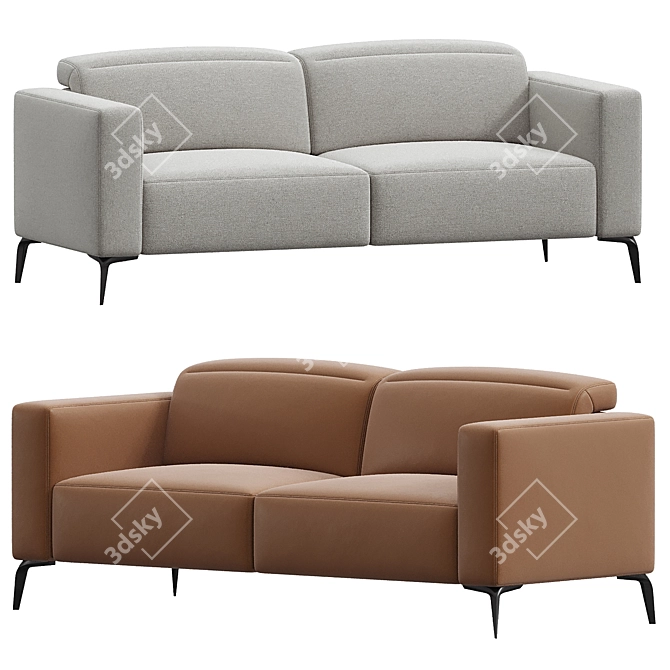 Modern Comfort Zurich Sofa Boconcept 3D model image 1