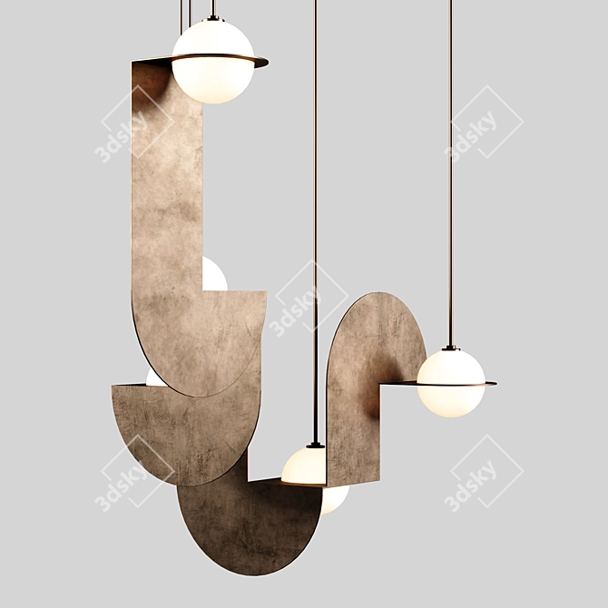 Elegant Pendant by Lamber&Fils 3D model image 3