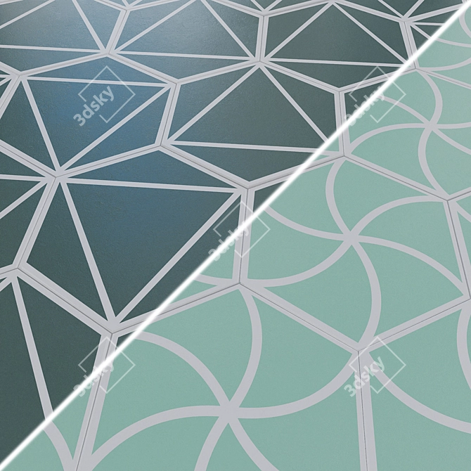 DNA FANCY Wave Lines 20x23cm 3D model image 1