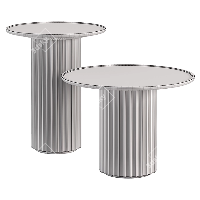 Italian Design CAPITELLO Table Configuration 3D model image 4