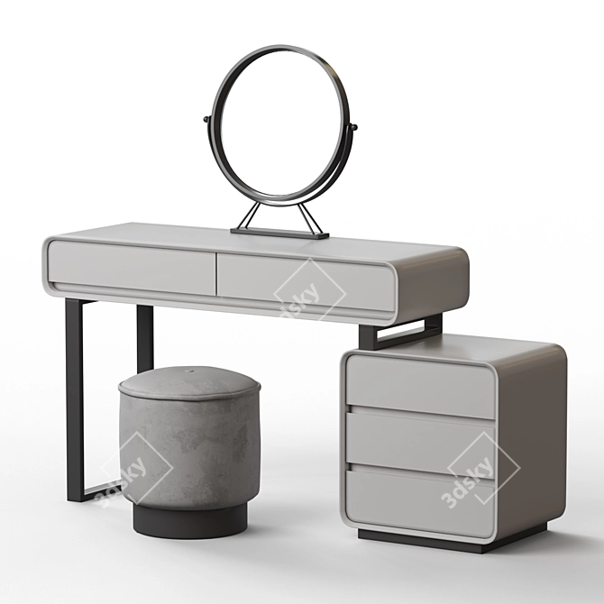 Ronalie Dresser Vanity Set 3D model image 1