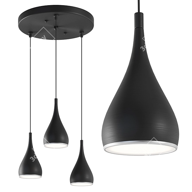 - Elvi Home Athena Pendant Lights 3D model image 1