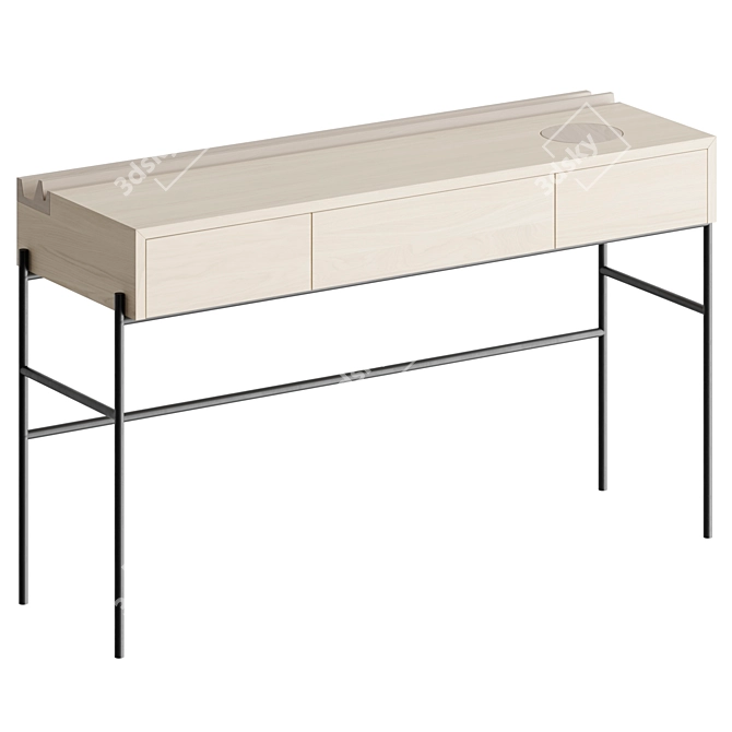 Portuguese Crafted Concierge Console 3D model image 2