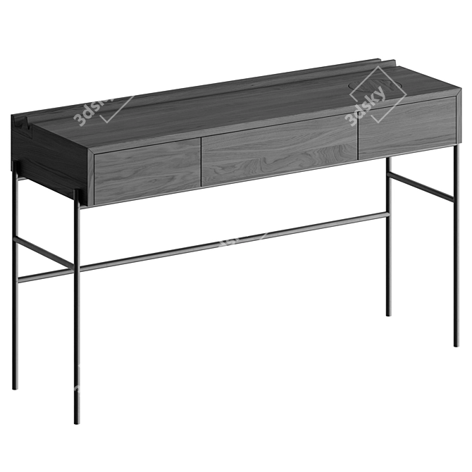Portuguese Crafted Concierge Console 3D model image 3