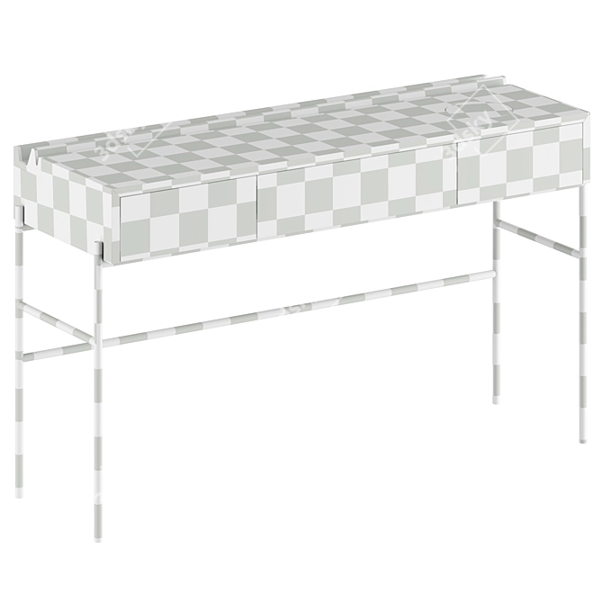 Portuguese Crafted Concierge Console 3D model image 4