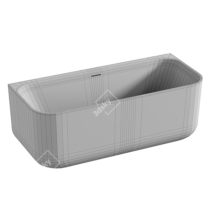 Tellkamp Piacere Back-to-Wall Bath 3D model image 4