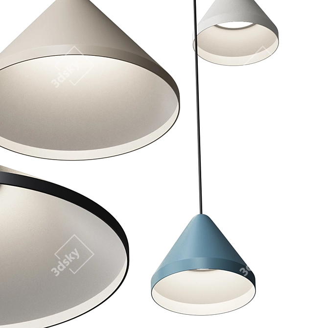 Contemporary North Hanging Lamps by Vibia 3D model image 5