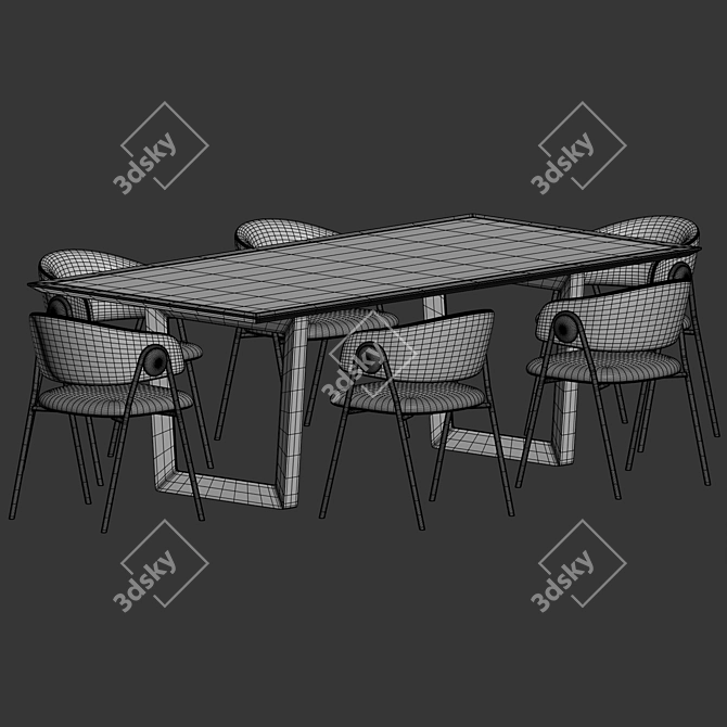 Elegant Dining Set: Colin & Bolero 3D model image 3