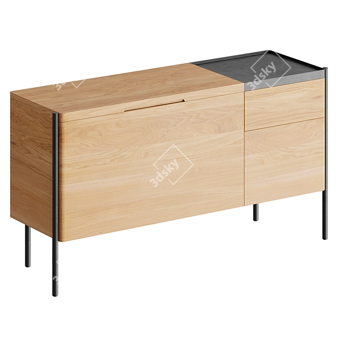 Traditional-Elegance-Innovative-Cabinet 3D model image 2