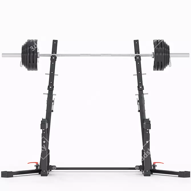 ATX Powerlifting Combo Rack Set 3D model image 4