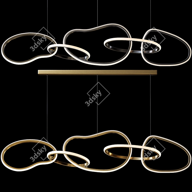 Modern Elegance Chandelier 3D model image 2