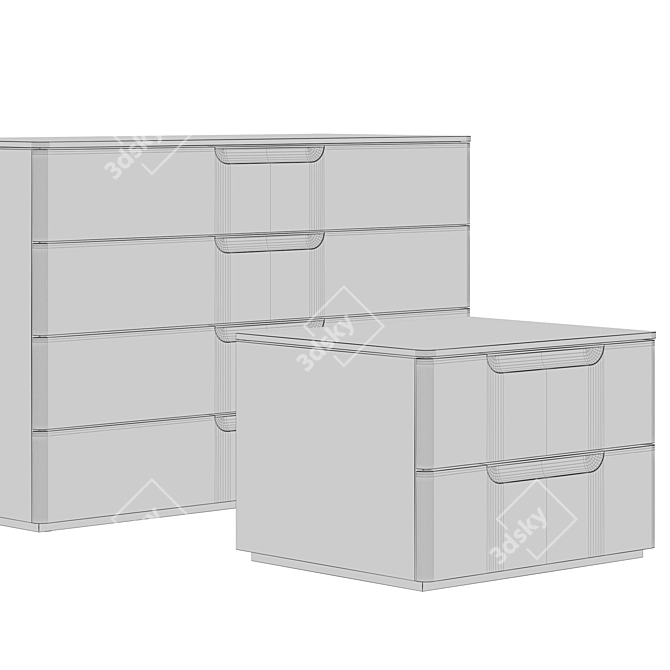 Molteni&C 7070 Drawer Units 3D model image 3