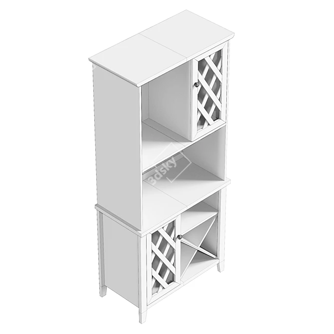 Fuqua Pantry: UV Unwrapped, Real Size 3D model image 6