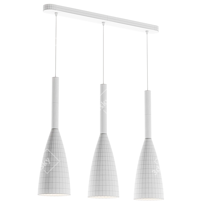  Brushed Carlyle Pendant Light 3D model image 3