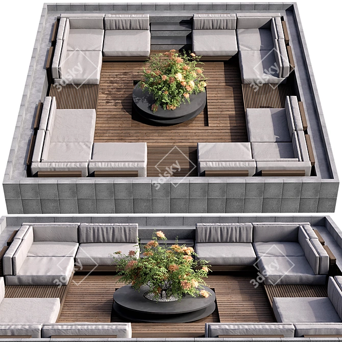 Landscape Seating Area No.5 3D model image 1