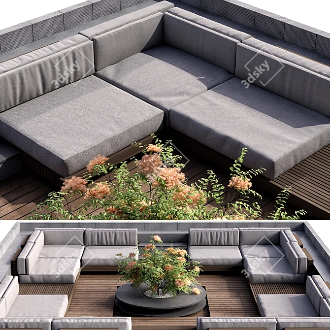 Landscape Seating Area No.5 3D model image 3