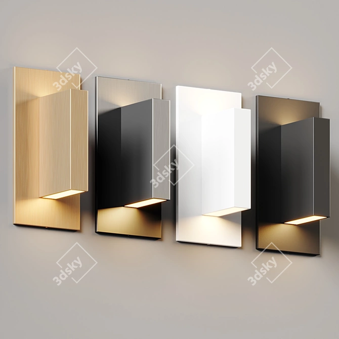 Modern Minimalist Wall Sconce 3D model image 3