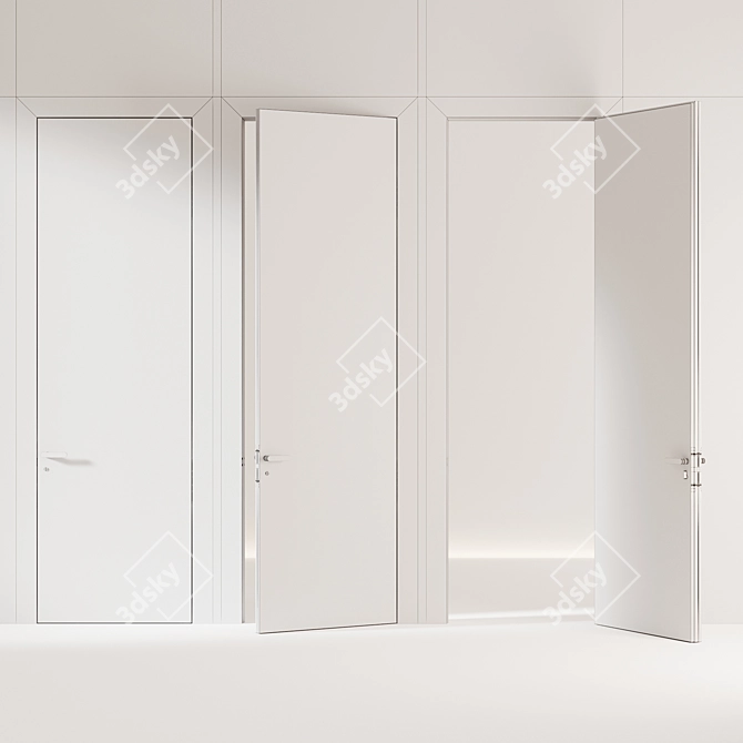 PIU Design Hidden Mount Doors 3D model image 6