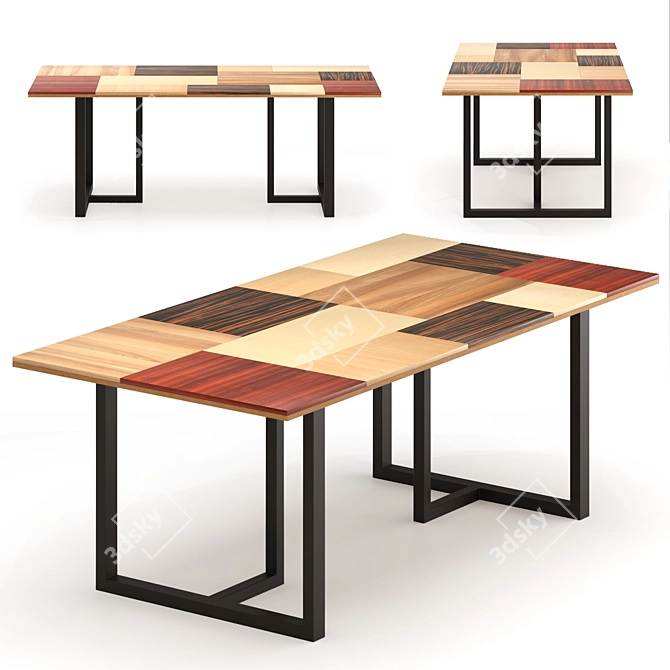 Elegant Morelato Dining Set 3D model image 4