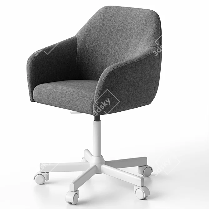 Swivel Chair with Color Customization 3D model image 5