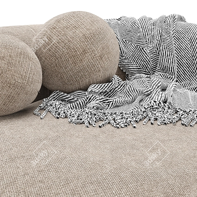 Eichholtz Björn Round Sofa Sand 3D model image 7