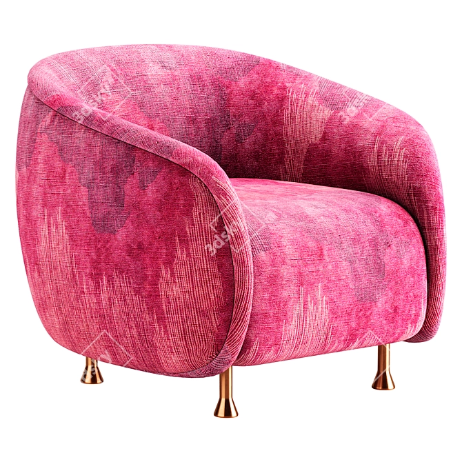Luxury Lucien Chair 3D Model 3D model image 2