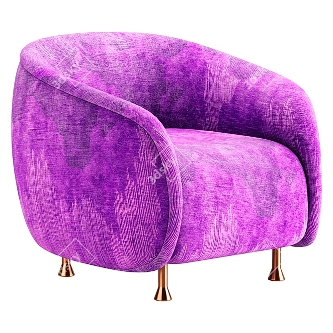 Luxury Lucien Chair 3D Model 3D model image 3