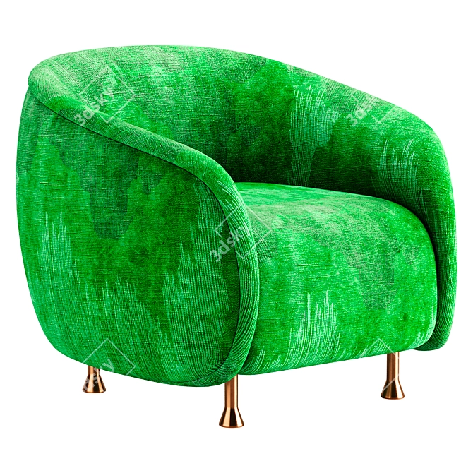 Luxury Lucien Chair 3D Model 3D model image 4