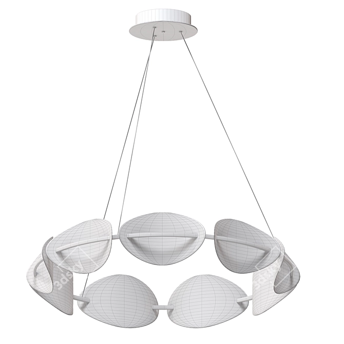 Modern LED Luminaire Chandelier 3D model image 4