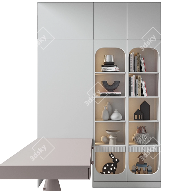 Custom Kids Shelf, 3ds Design 3D model image 2