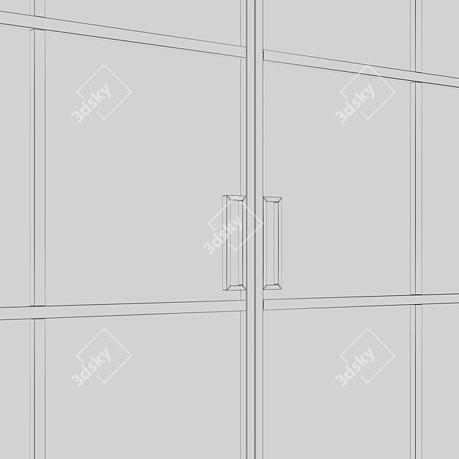 Aluminum Partitions Formato Height Varying 3D model image 6
