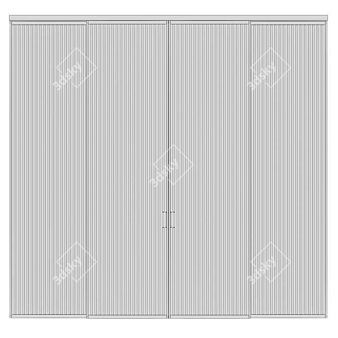 Aluminum Partitions Formato 2600/2950mm 3D model image 5