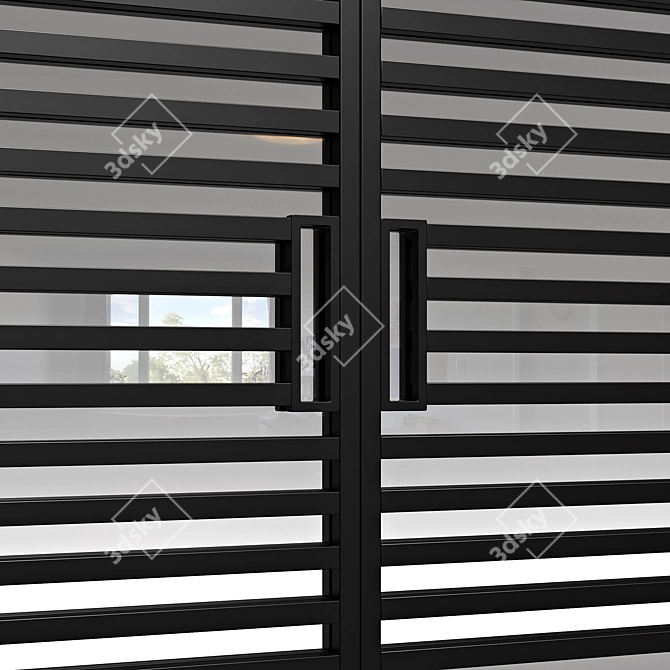 Aluminum Partitions - Various Heights 3D model image 5