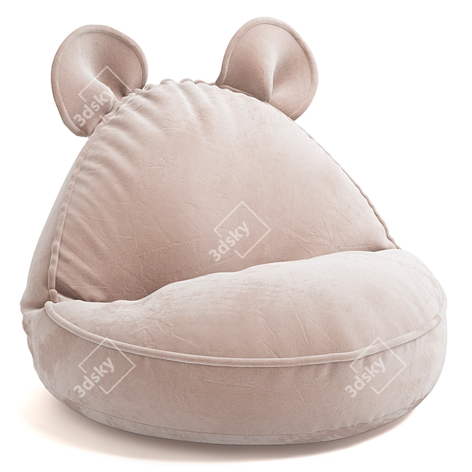 Cozy Bear Beanbag Chair (Translate) 3D model image 6