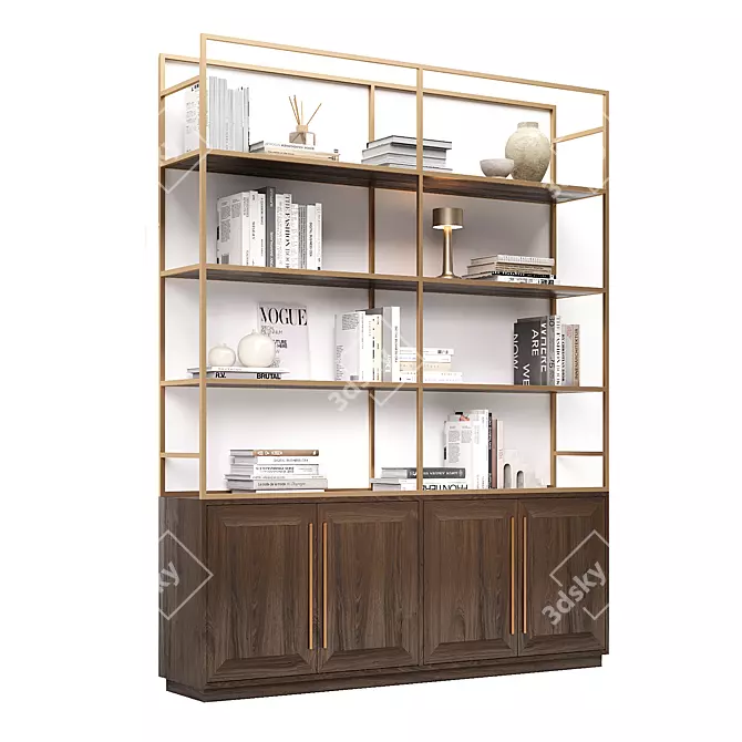 Modern Cosmo Bullard Storage Shelf 3D model image 5