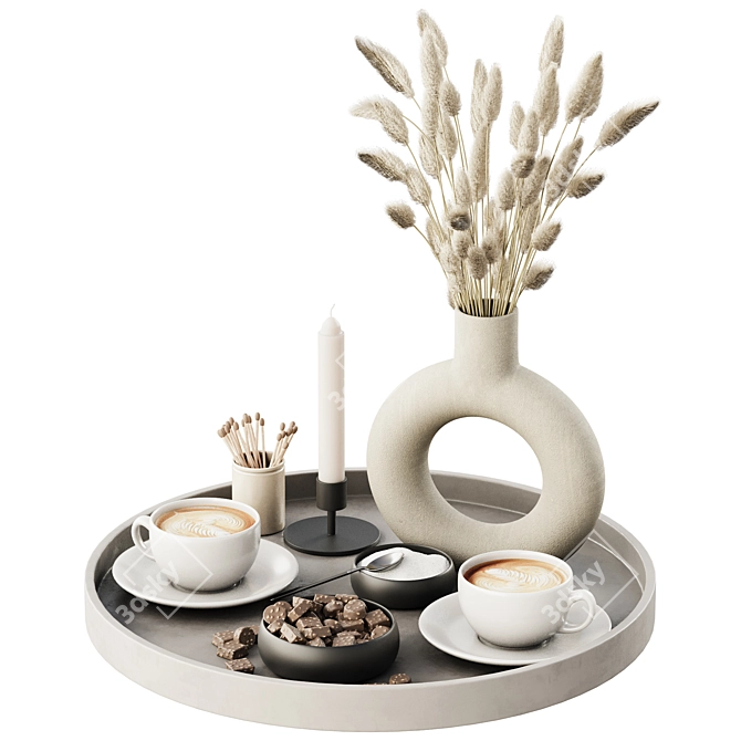 Elegant Tableware Set 2018, 3DS Max & FBX, Rendered in Corona & V-Ray 3D model image 1