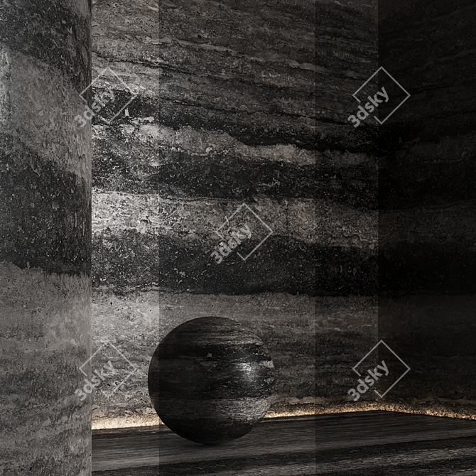 12 Seamless Travertine Stone Textures 3D model image 5