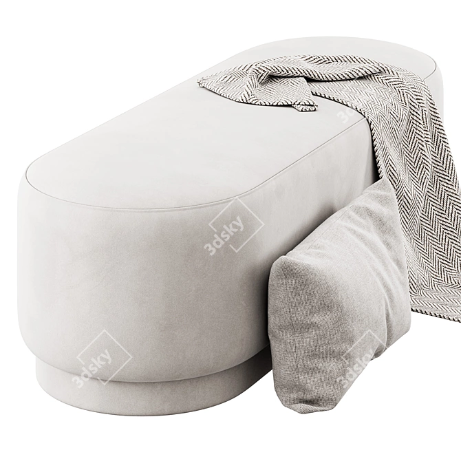 Montbel Oval Pouf Tablet 5277 3D model image 4