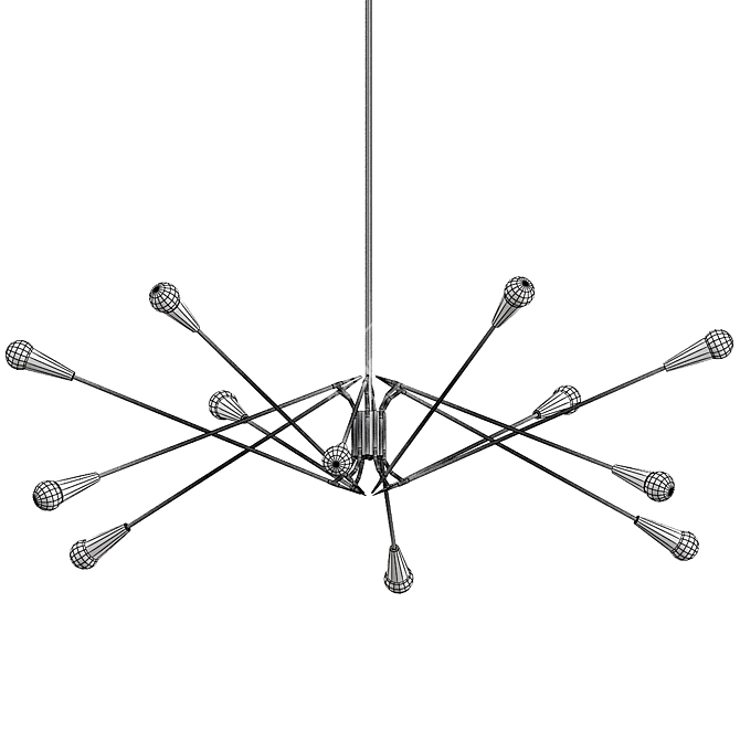Nipomo Chandelier Model VRay 3.x 3D model image 3