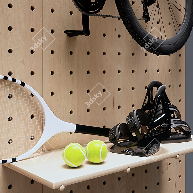 Sports Gear Storage Solutions 3D model image 3