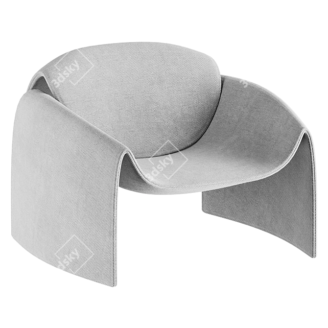 Poliform Le Club Armchair 3D model image 2