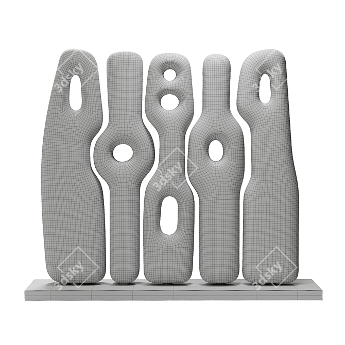 Rustic Art Sculpture Collectible 3D model image 7