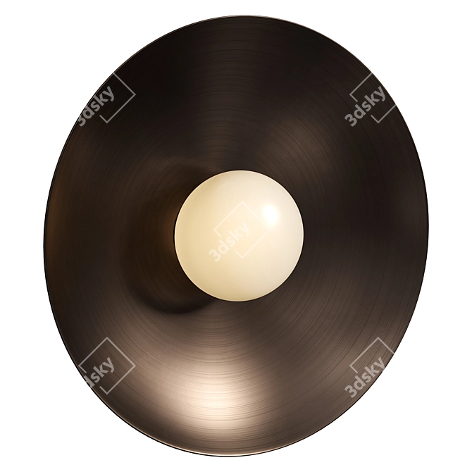 Jazzy Brass Sconce 12 3D model image 5