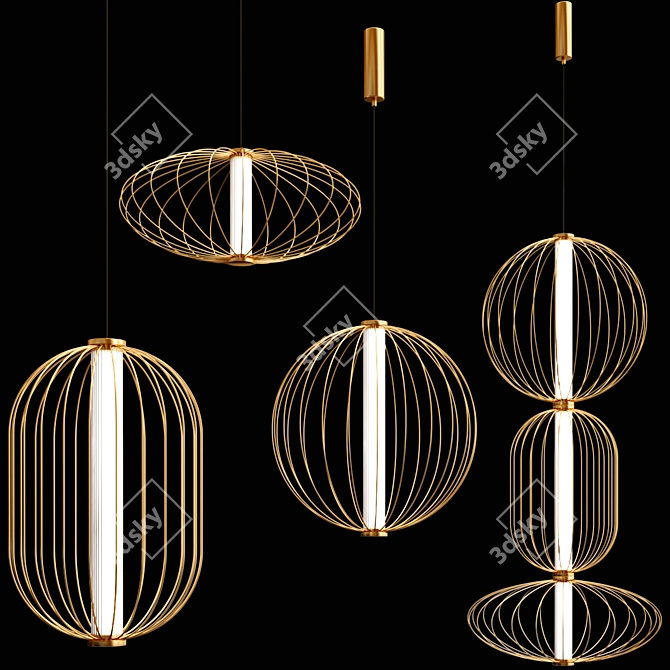 Designer PEPO Pendant Lamp 3D model image 2