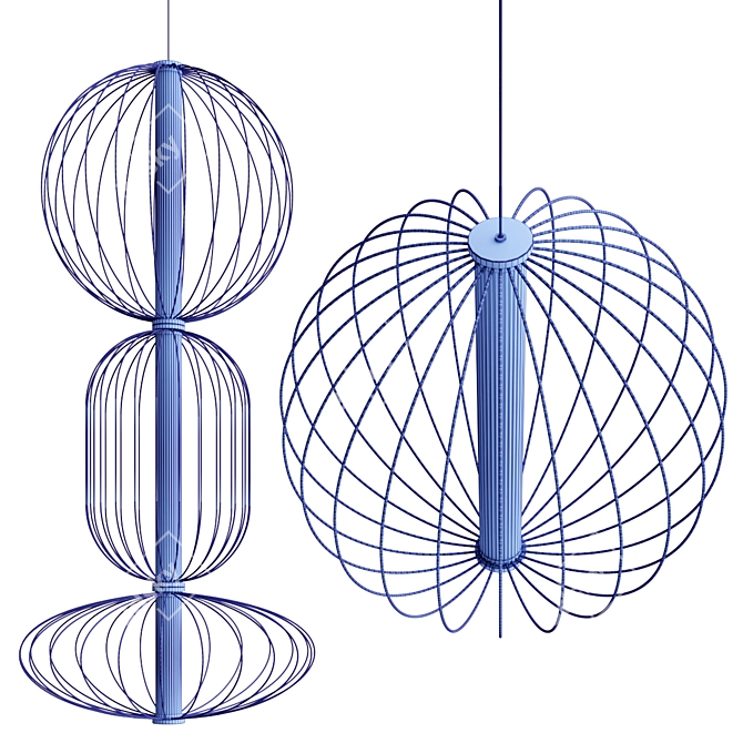 Designer PEPO Pendant Lamp 3D model image 3