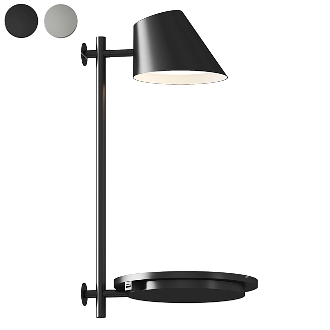 Modern Elegant DFTP Stay Sconce 3D model image 1
