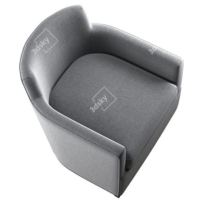 Elegant a.rudin Armchair Design 3D model image 5