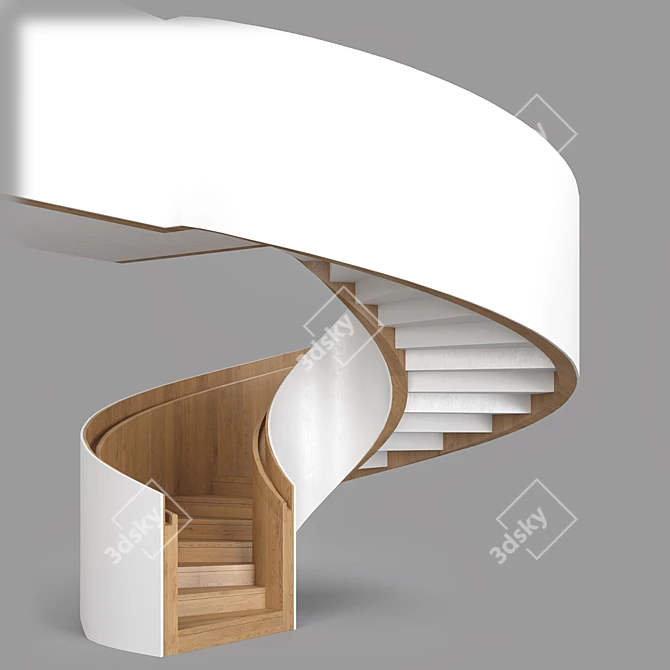 Spiral Staircase Model Set 3D model image 5