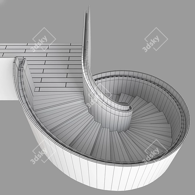 Spiral Staircase Model Set 3D model image 7